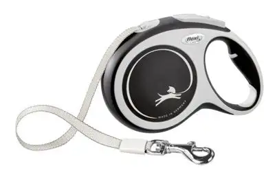 Купить flexi рулетка-ремень для собак, черная, new comfort tape black