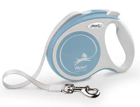 Купить flexi comfort plus рулетка ремень для собак, нежно-голубой