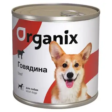 Organix консервы для взрослых собак c говядиной