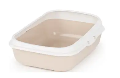 ALTA Лоток для кошек малый с бортами, бежевый